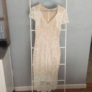 Esther Ivory Lace Dress